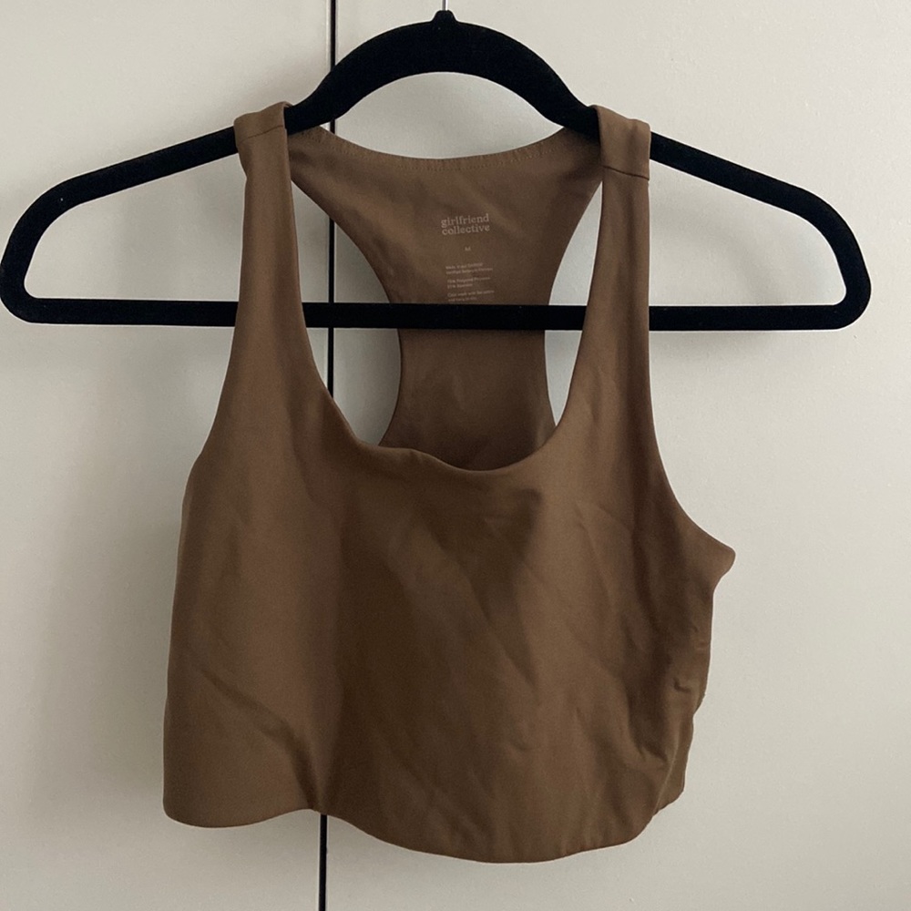 Girlfriend Collective spruce Paloma Racerback Bra